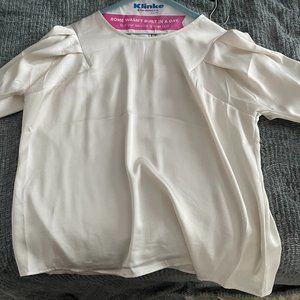 Long sleeved, cream blouse